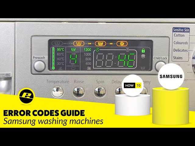 Samsung Washing Machine Error Codes: What's Wrong?