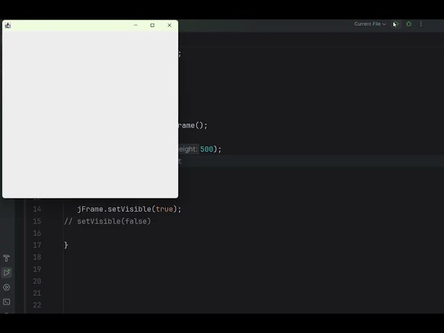 شرح كيفية إنشاء واجهة رسومية (GUI) بلغة الجافا باستخدام  JFrame | Java GUI Tutorial part 1