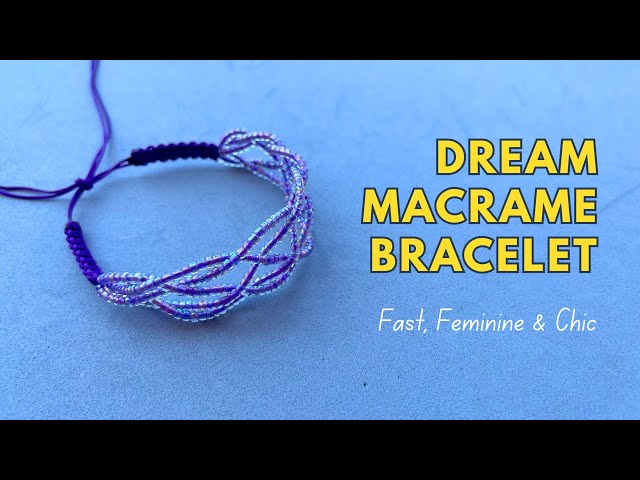 DIY Dream Macrame Bracelet with Beads | Simple Yet Stunning Handmade Jewelry Idea