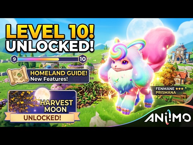 Aniimo - Homeland Guide/LVL 10 Unlocked/Fenmane Prismana/Harvest Moon Unlocked