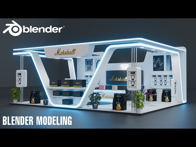Blender Modeling Tutorial - Exhibition Stall Design