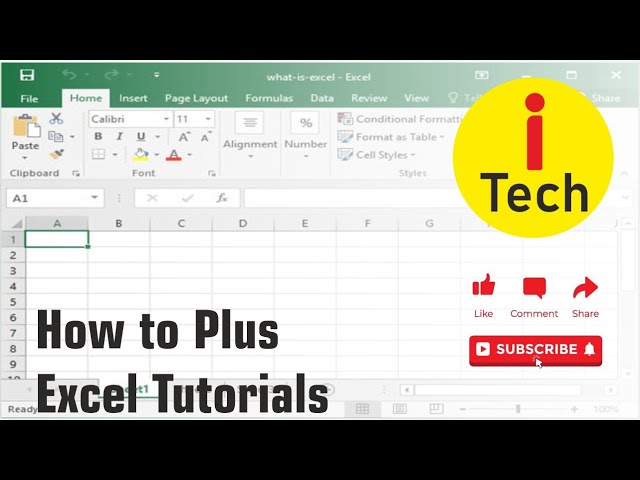 Excel Tutorial I How to Plus