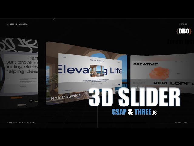 Amazing 3D Video Slider | HTML & CSS Animation Tutorial
