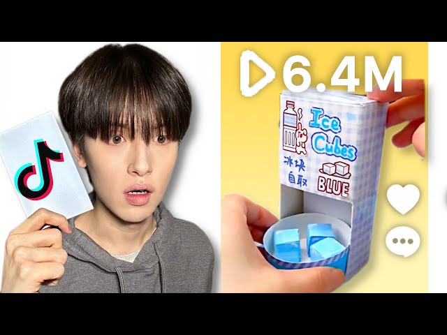 I tried viral tiktok papercraft tutorials...