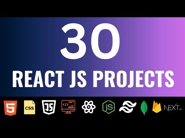 30 React JS Projects | React JS Machine Coding Interview Questions 2025