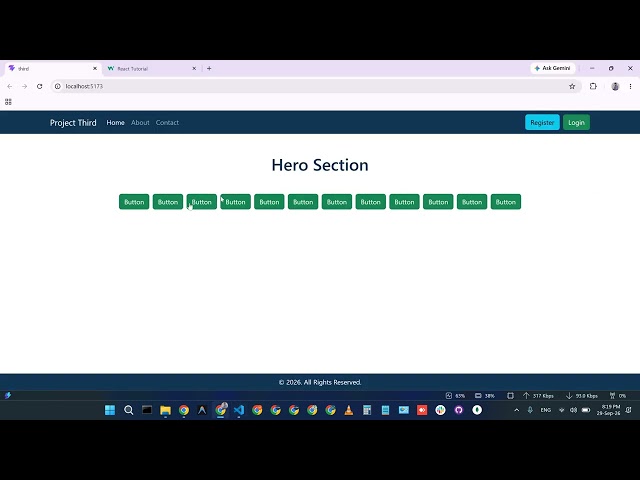 24 - React Class 4 | Auth Folder Structure, Register Page, Components, Hooks & Events | CoDev