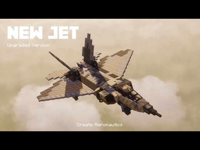 Another Jet Showcase in #minecraft #createaeronautics