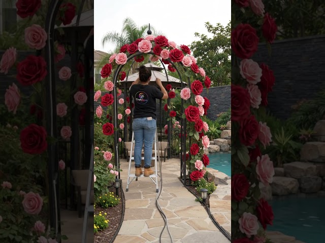 I Built a GIANT Rose Garden in My Backyard 🌹✨ Then Threw a HUGE Family Party!