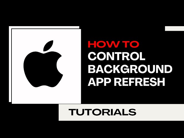How to Control Background App Refresh for Individual Apps