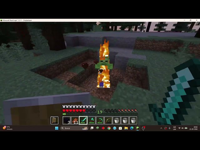 Playing Minecraft Java but with Ragdoll mod :p