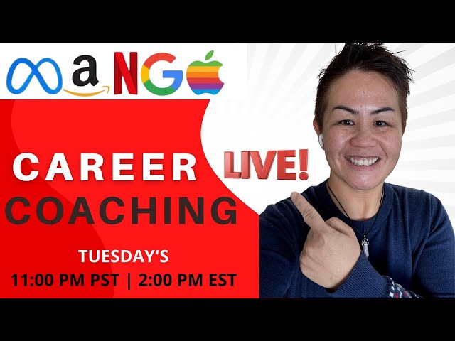 LIVE Career & Interview Coaching w. Former Amazon Leader