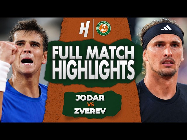 Rafael Jodar vs Alexander Zverev - FULL Quarterfinal Highlights | Roland Garros 2026