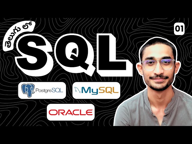 SQL in telugu | sql full course for beginners in telugu