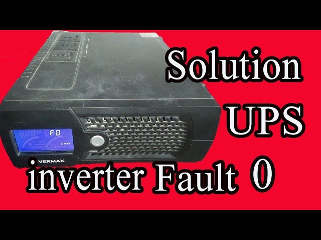 How To Repair inverter ups Fault 0 solution urdu हिंदी | ups error 0 | ups fault f0