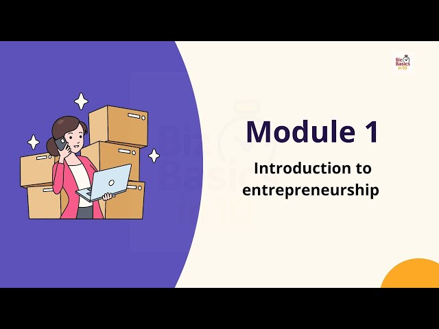 Module 1 - Introduction To Entrepreneurship @BizBasicsIn10