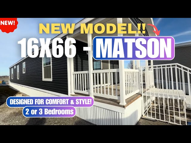 New Champion  Small Single Wide Mobile Home With a Built-In Porch!! Modern House Tours