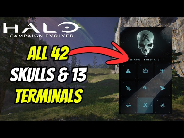 All Skull and Terminal Locations In Halo Campaign Evolved!