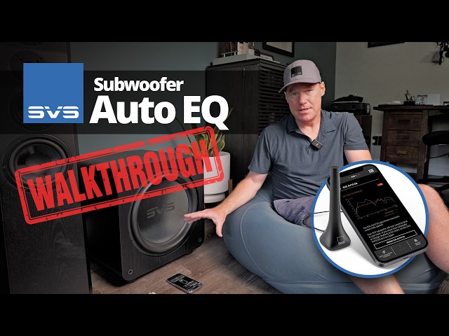 Nick Runs SVS Auto EQ Subwoofer Room Calibration in His Personal Home Theater