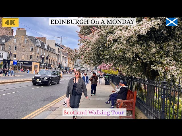 This Is How People Dress in EDINBURGH in Spring 🌸 4K | SCOTLAND Walking Tour.