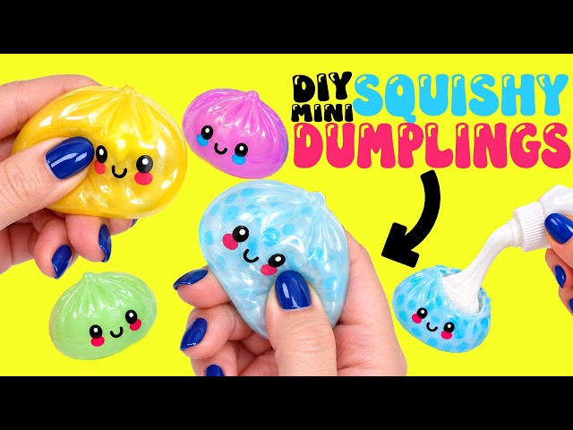 How to Make DIY MINI Dumpling Squishy Step By Step Tutorial! Crafts for Kids