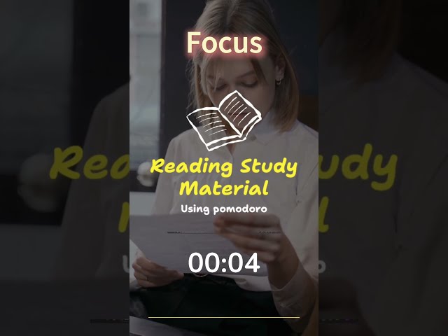 Heavy Reading & Pomodoro 📖 Deep Focus Routine #shorts  #pomodorotimer #adhdfocus #studywithme #viral