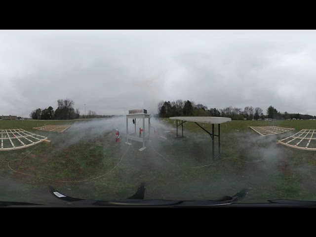 300-rocket test at U.S. Space and Rocket Center -- in 360 degrees