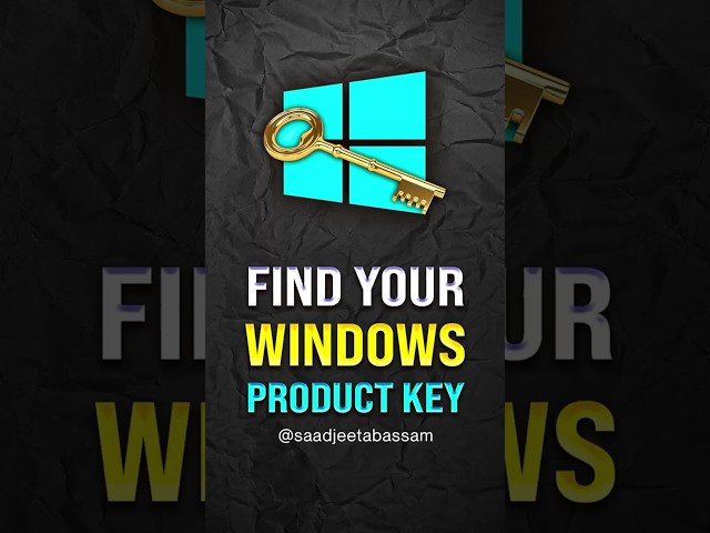 Find Your Windows Product Key in Seconds