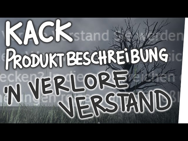 Kack Produktbeschreibung - 'N Verlore Verstand
