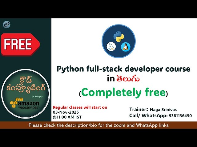 Learn Python Programming in Telugu | Full Python Course for Beginners | Step by Step 2025