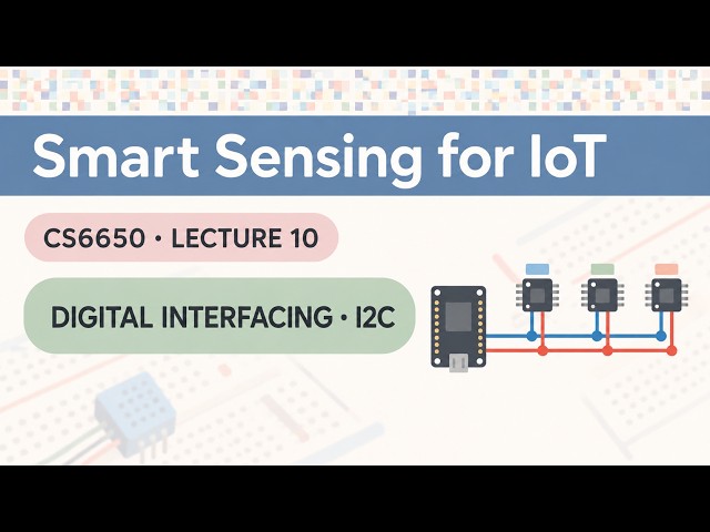 CS6650 | Lecture 10 | Digital Interfacing - I2C