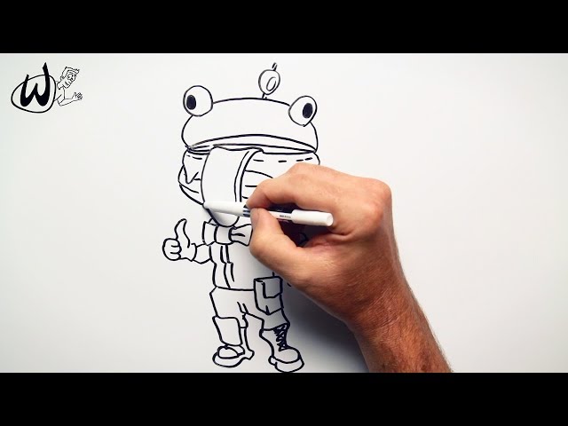 How to Draw Fortnite Durr Burger (Wienot Draw)