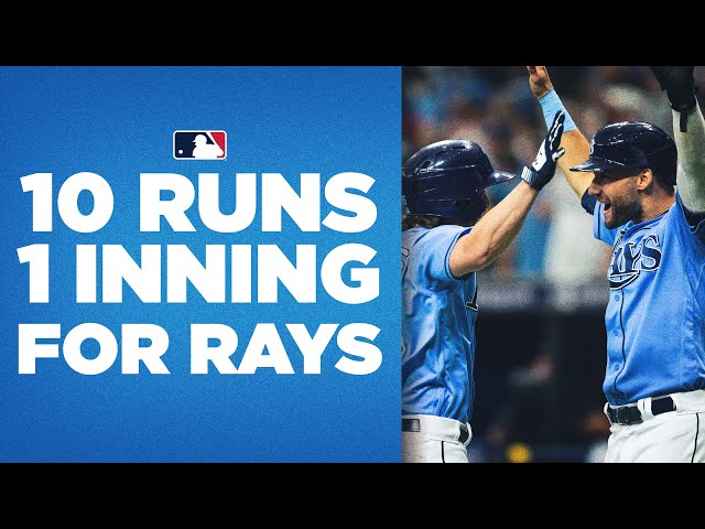10 SPOT VS. YANKEES! Rays go off for double digits in 1 inning!