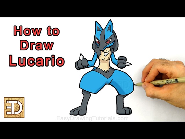 How to Draw Lucario from Pokemon