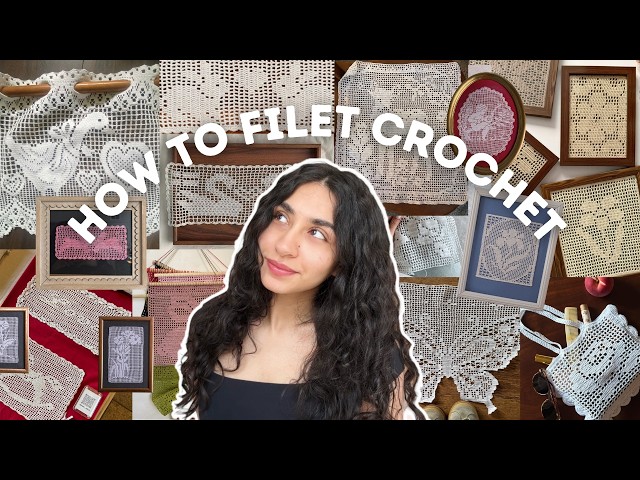 beginner's guide to FILET CROCHET (3 easy methods to help you *actually* start creating)