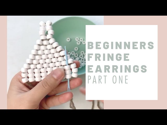Beginners Brick Stitch Beading Tutorial for Fringe Earrings | Part One