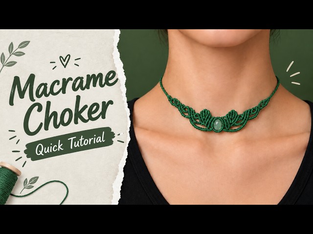 DIY Micro Macrame Choker | Quick Tutorial