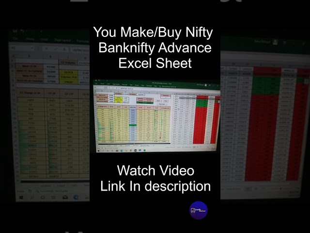 Nifty & Banknifty Advance Option Chain Analysis In Excel 16/09/2022