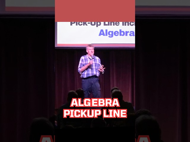 Maybe don't use algebra for a pickup line. | Don McMillan Comedy