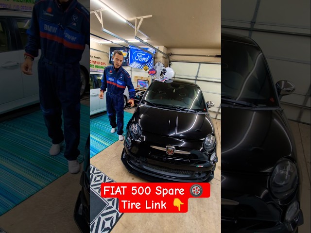 Link👉 FIAT 500 Spare 🛞 Tire #fiat #fiat500 #fiatabarth #abarth #easy #fix #help