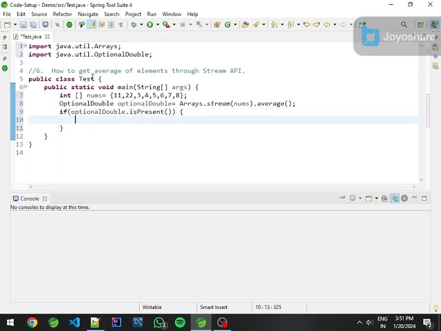 Get average of elements in array through Stream API in Java 8