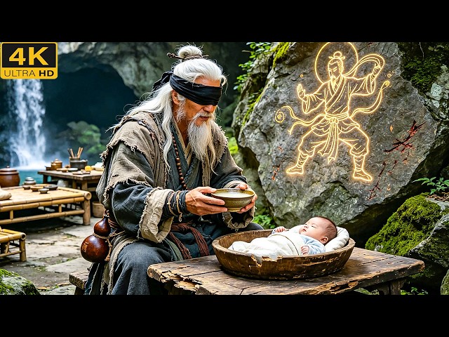 An abandoned baby grows up under a blind elder—trains hard and rises to martial arts peak!