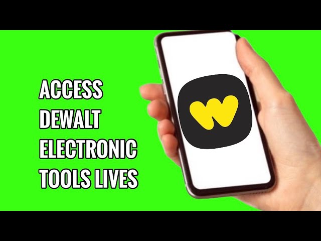 How to Access DeWalt Electronic Tools Lives on Whatnot