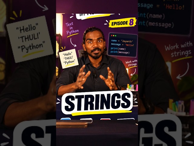 Python Strings Explained Simply 🐍 | Python in Real Life Ep. 8