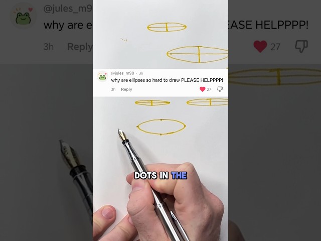 Stop drawing lopsided ellipses.