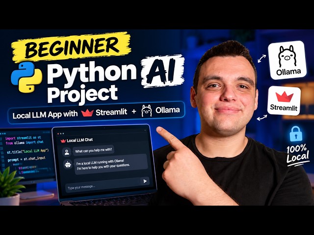Beginner Python AI Project: Build a Private Local LLM App with Streamlit + Ollama