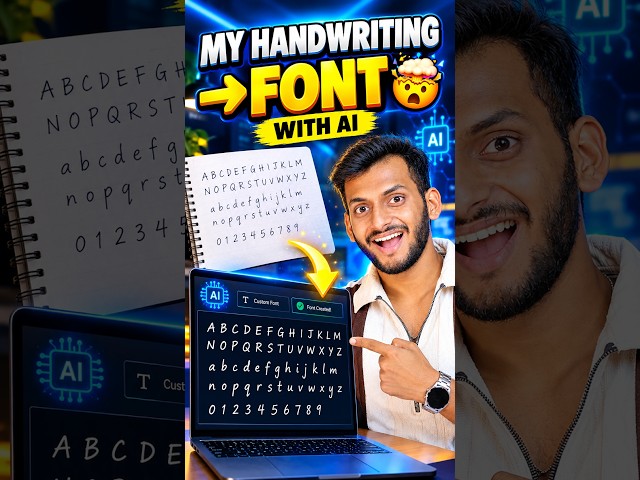 Turn Your Handwriting Into a Font With AI ✍️🤯 | Make Your Own Font