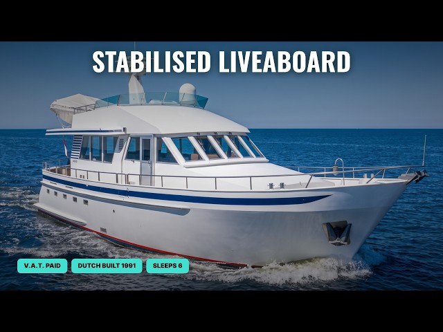 €355,000 STEEL Liveaboard With Just 65 Engine Hours (Moonen 56)