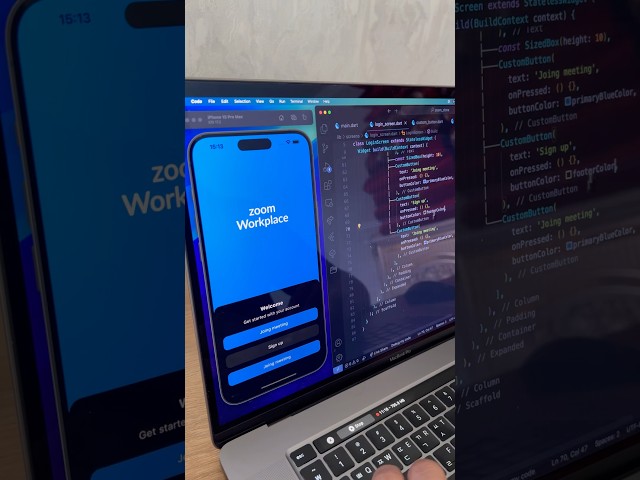 Flutter Modern Zoom UI | Login Screen UI #flutter #coding
