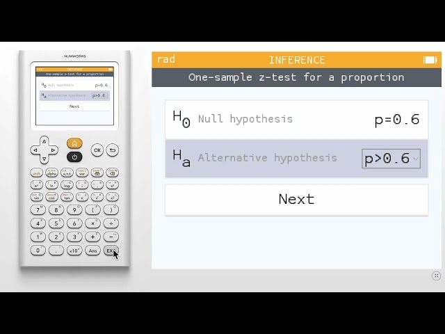 Perform a hypothesis test using one sample