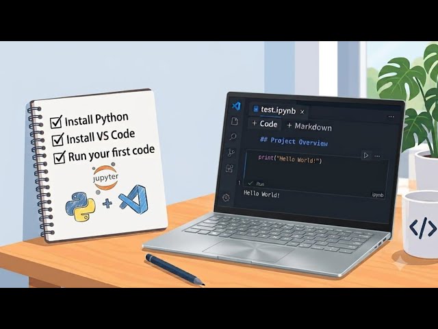 Setup Python and Jupyter notebook in VS Code